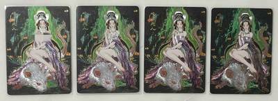 跨世纪的玩卡者们第1期（买家0佣金，周日晚22点30截拍，欢迎大家来逛逛） - 燎原 解语花 彫仙 地涌夫人4张1组 含艺术版