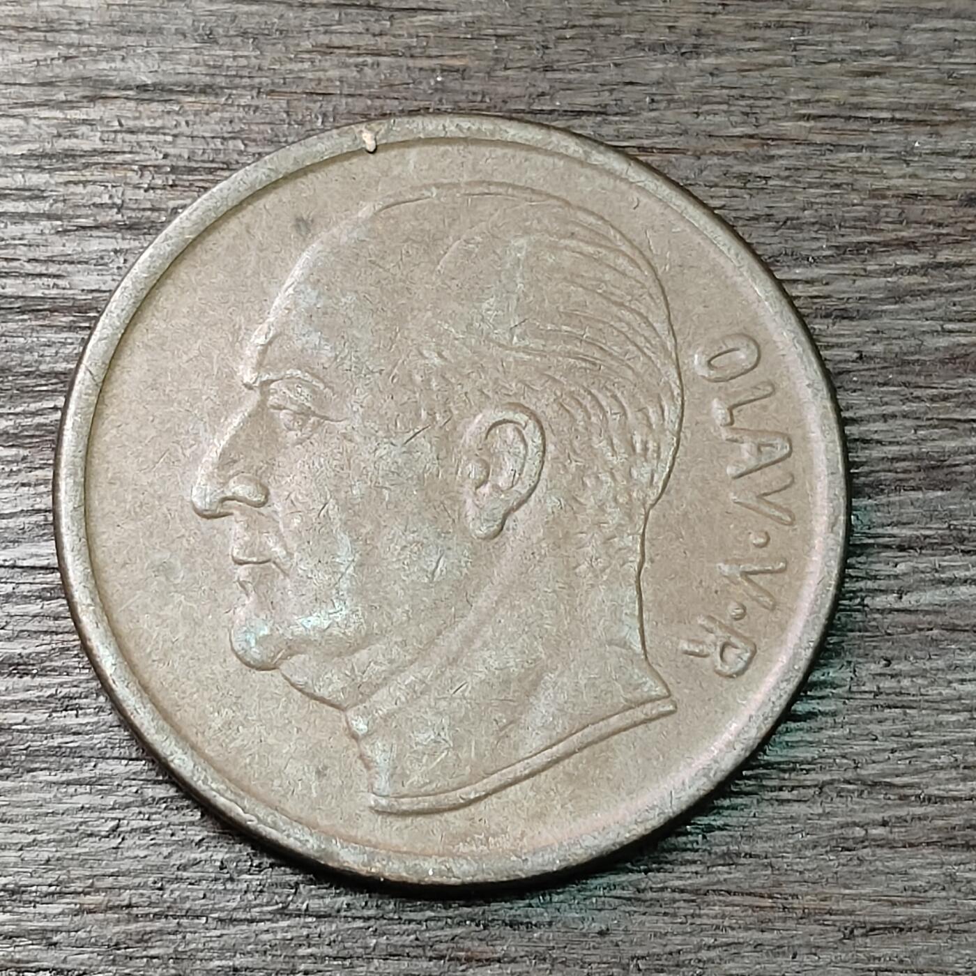 【铜匠收藏】★第126场★散币场，无佣金，30包邮。不满30元，支付5元运费。《接受代拍 代送NGC评级》 挪威 1965年 5欧尔 鹿