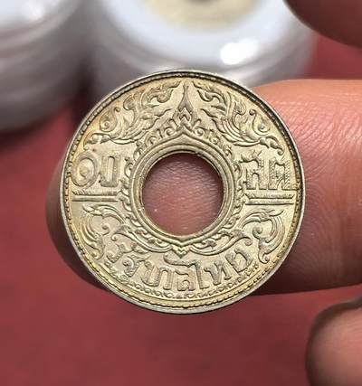 南宋泉阁俄币 外币 国币 专场第十六期【送拍无额外佣金】 - 泰国 1941年 拉玛八世 10萨当佛教主题银币 老包浆 原味好品