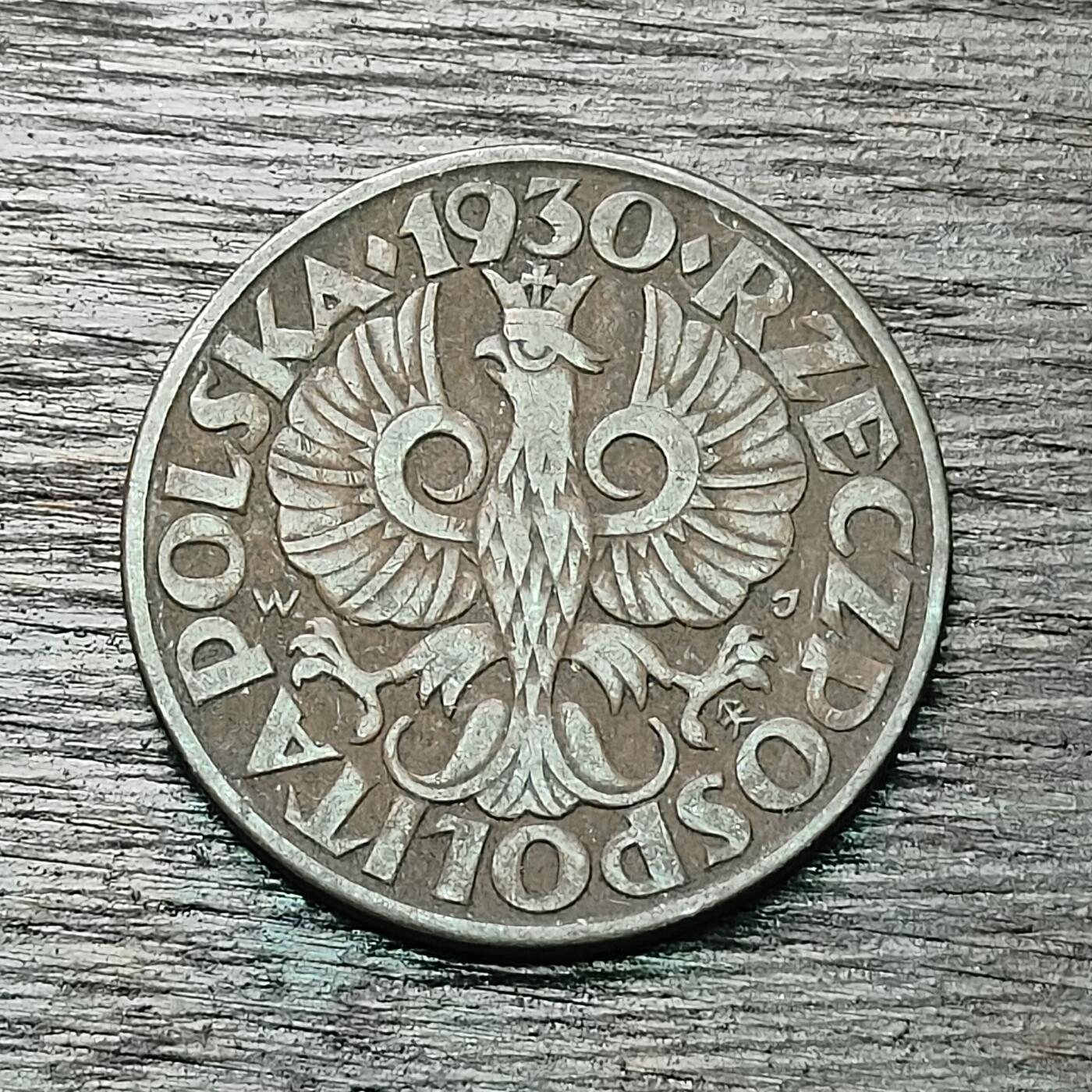 【铜匠收藏】★第126场★散币场，无佣金，30包邮。不满30元，支付5元运费。《接受代拍 代送NGC评级》 波兰 1930年 5格罗申 铜币