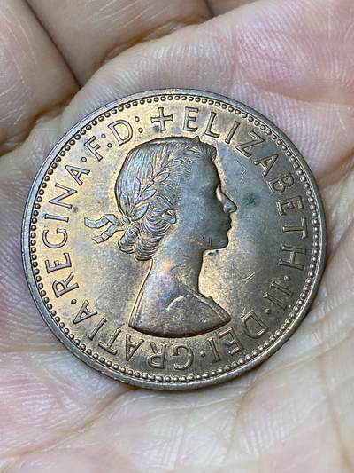 2025年第七十九场(总第一百零五场）外国好品散币(免佣金) 原光好品–英国🇬🇧1967年1便士(伊丽莎白二世青年桂冠第二版，普制币关门年)