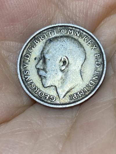 2025年第七十九场(总第一百零五场）外国好品散币(免佣金) 英国🇬🇧1912年3便士银币(乔治五世第一版，925高银)