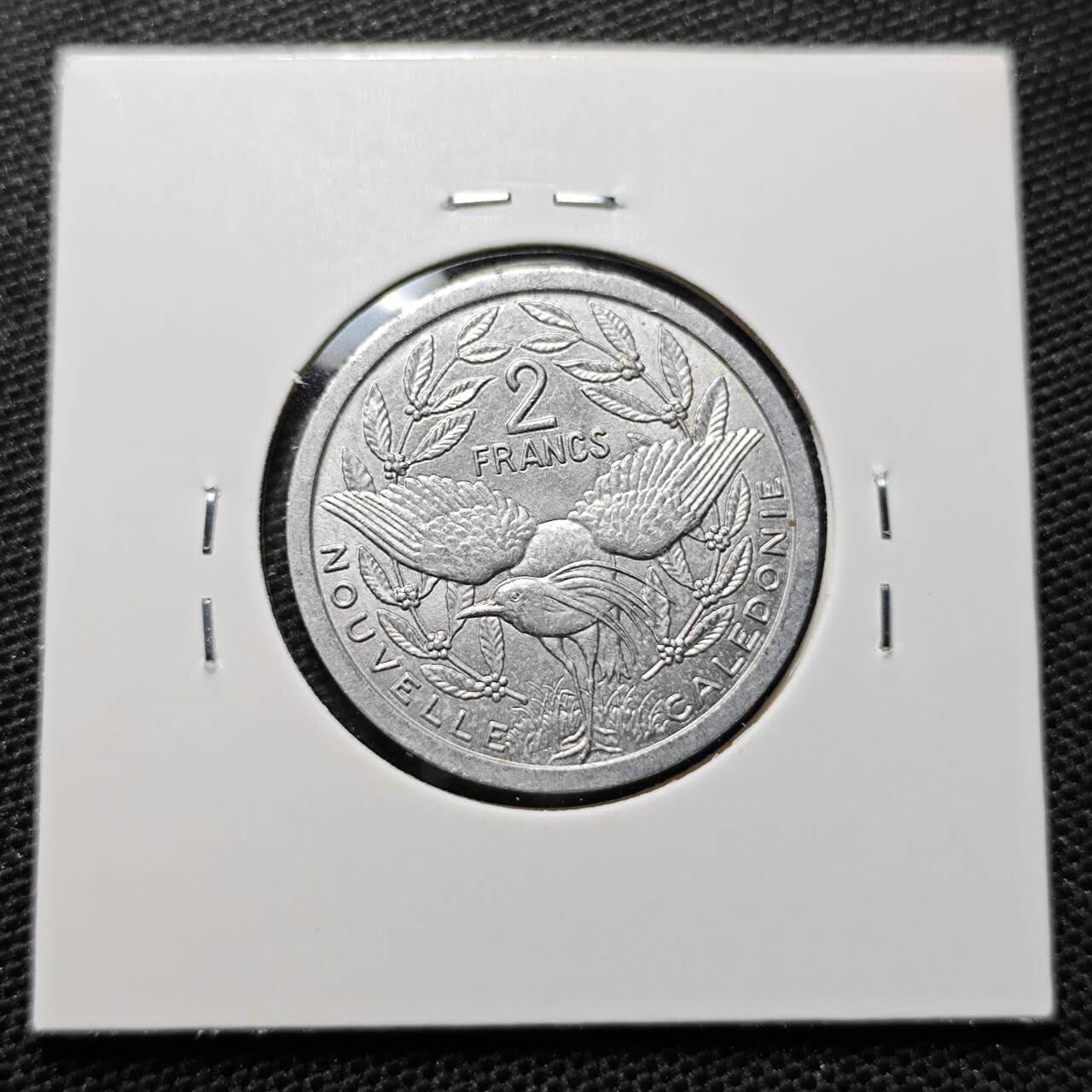 KK钱币收藏小铺 第320期 2月预留时间 周末发货 1982法属新喀里多尼亚2法郎 