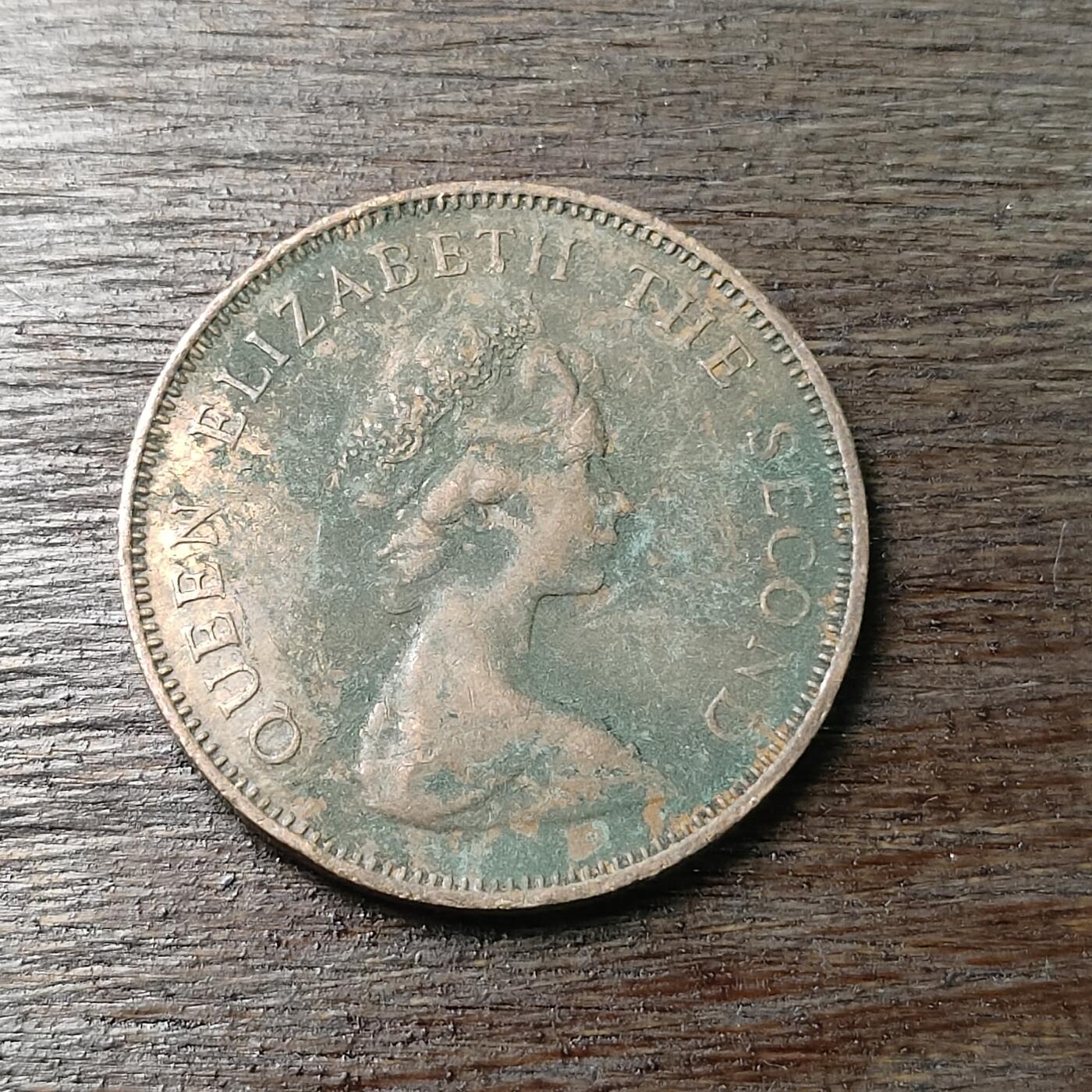 【铜匠收藏】★第126场★散币场，无佣金，30包邮。不满30元，支付5元运费。《接受代拍 代送NGC评级》 福克兰群岛 1987年 美洲雁 2便士 大铜币 青年头像