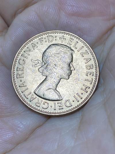 2025年第七十九场(总第一百零五场）外国好品散币(免佣金) 原光好品–英国🇬🇧1967年半便士(伊丽莎白二世青年桂冠第二版，普制币关门年)