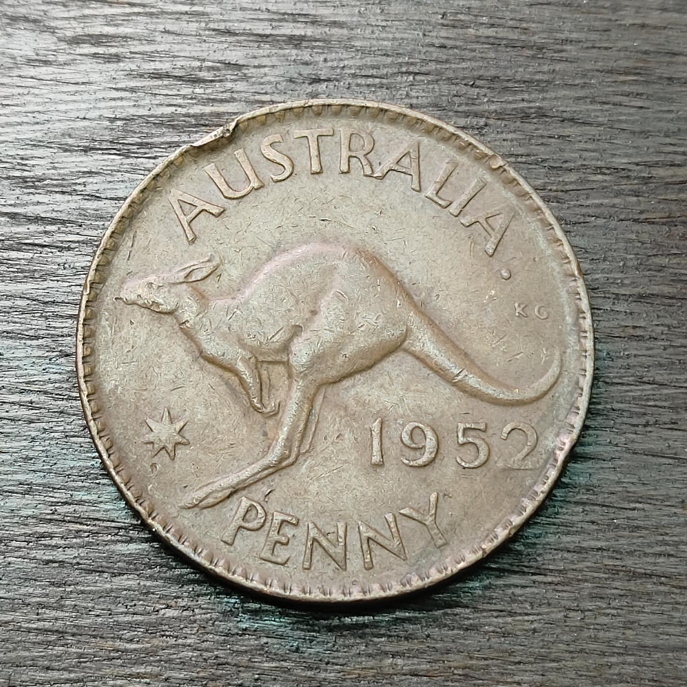 【铜匠收藏】★第126场★散币场，无佣金，30包邮。不满30元，支付5元运费。《接受代拍 代送NGC评级》 澳大利亚 乔治六世男王 1便士 1952年 大洋洲