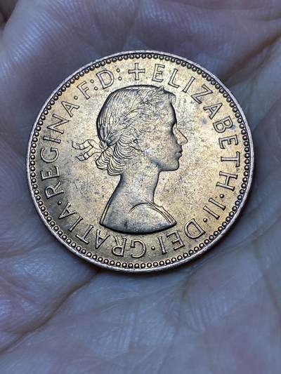 2025年第七十九场(总第一百零五场）外国好品散币(免佣金) 好品–英国🇬🇧1965年半便士(伊丽莎白二世青年桂冠第二版)