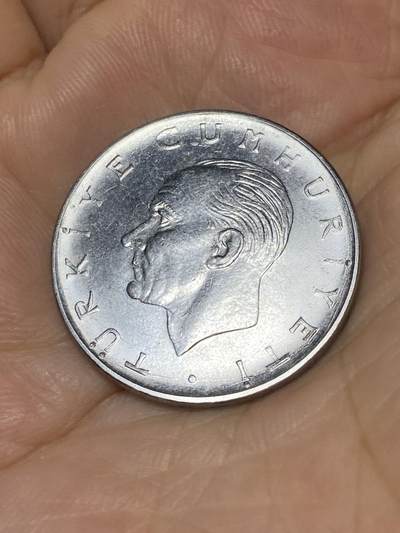 2025年第七十九场(总第一百零五场）外国好品散币(免佣金) 土耳其🇹🇷1977年1里拉(第三版，7克减重版)