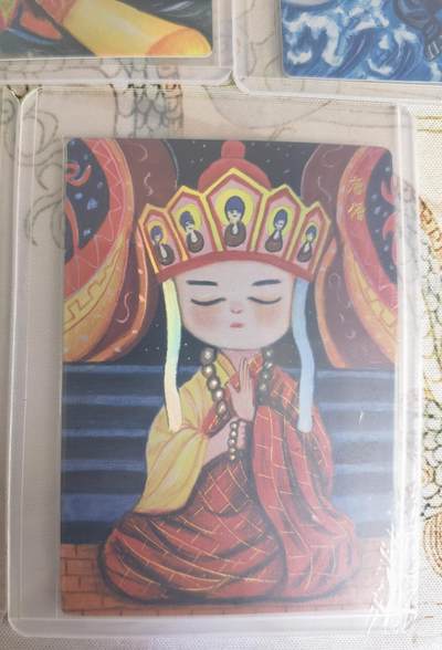 奇趣收藏卡牌拍卖第20场（持续增加中） 山河潮玩  天空 绘  西游师徒5人彩闪 各1张 全新覆膜卡夹卡膜保护