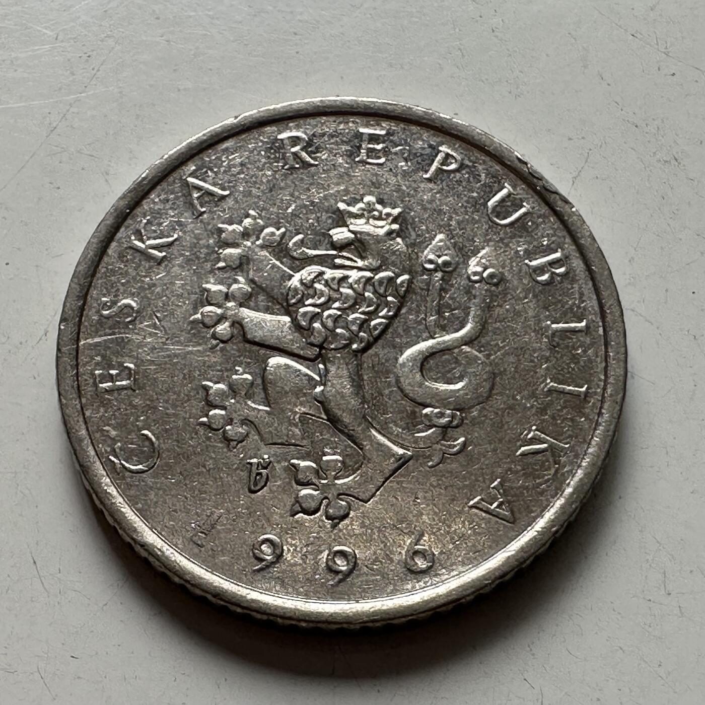 🌹外币初藏🌹🐯2025年第87场 周二无佣金特价场 捷克1996年一克朗