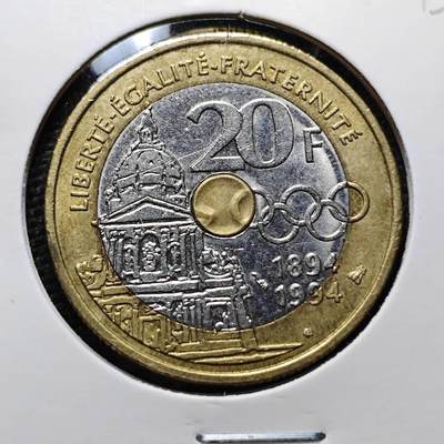 KK钱币收藏小铺 第320期 2月预留时间 周末发货 -  法国20法郎3色币