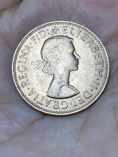 2025年第七十九场(总第一百零五场）外国好品散币(免佣金) 原光未流通–英国🇬🇧1967年半便士(伊丽莎白二世青年桂冠第二版，普制币关门年)