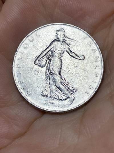 2025年第七十九场(总第一百零五场）外国好品散币(免佣金) 法国🇫🇷1972年1法郎(丰饶角加猫头鹰标)