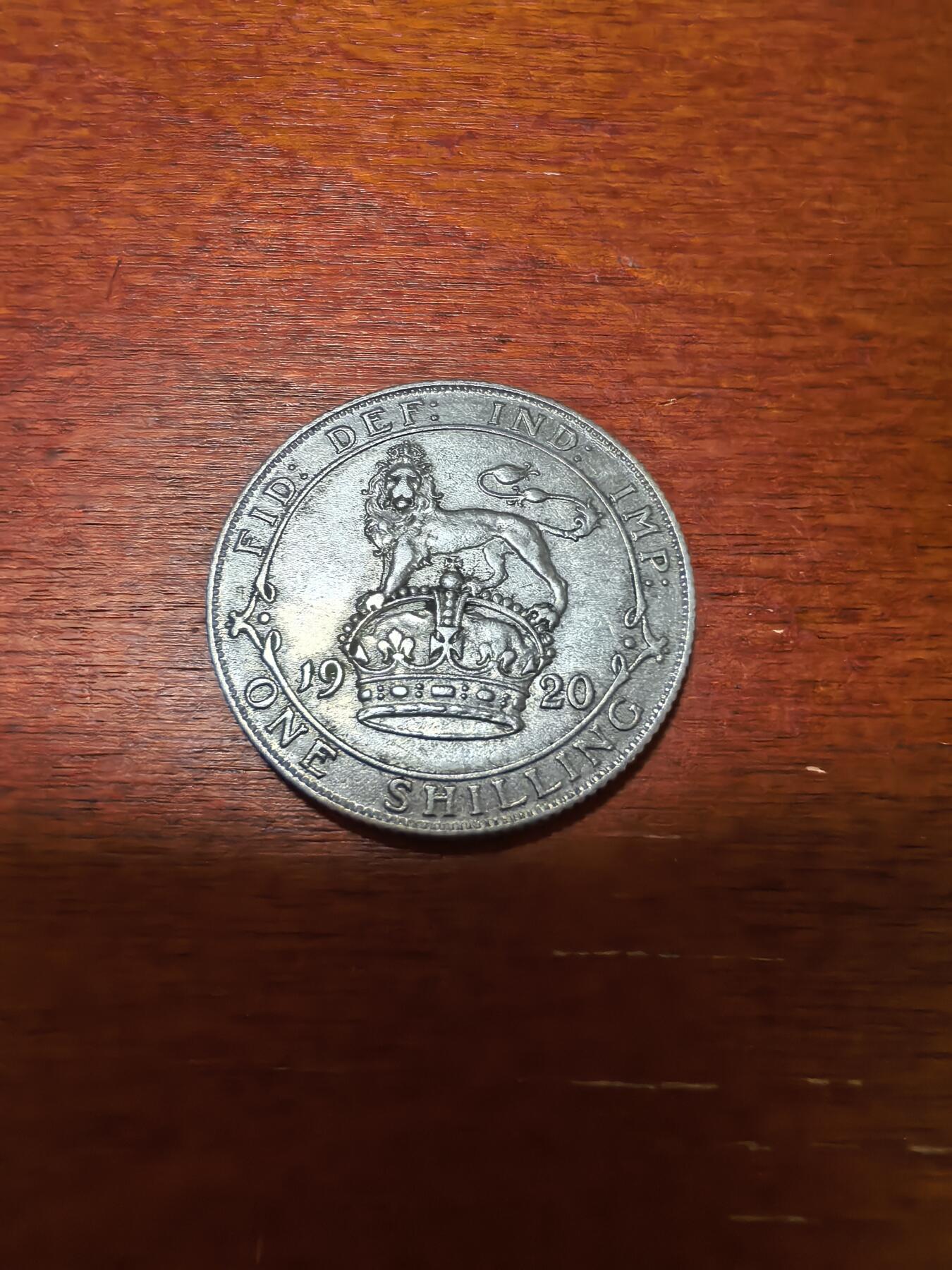 长老汇蛇年精选第三十六场拍卖 1920英国乔治五世1先令银币，好品
