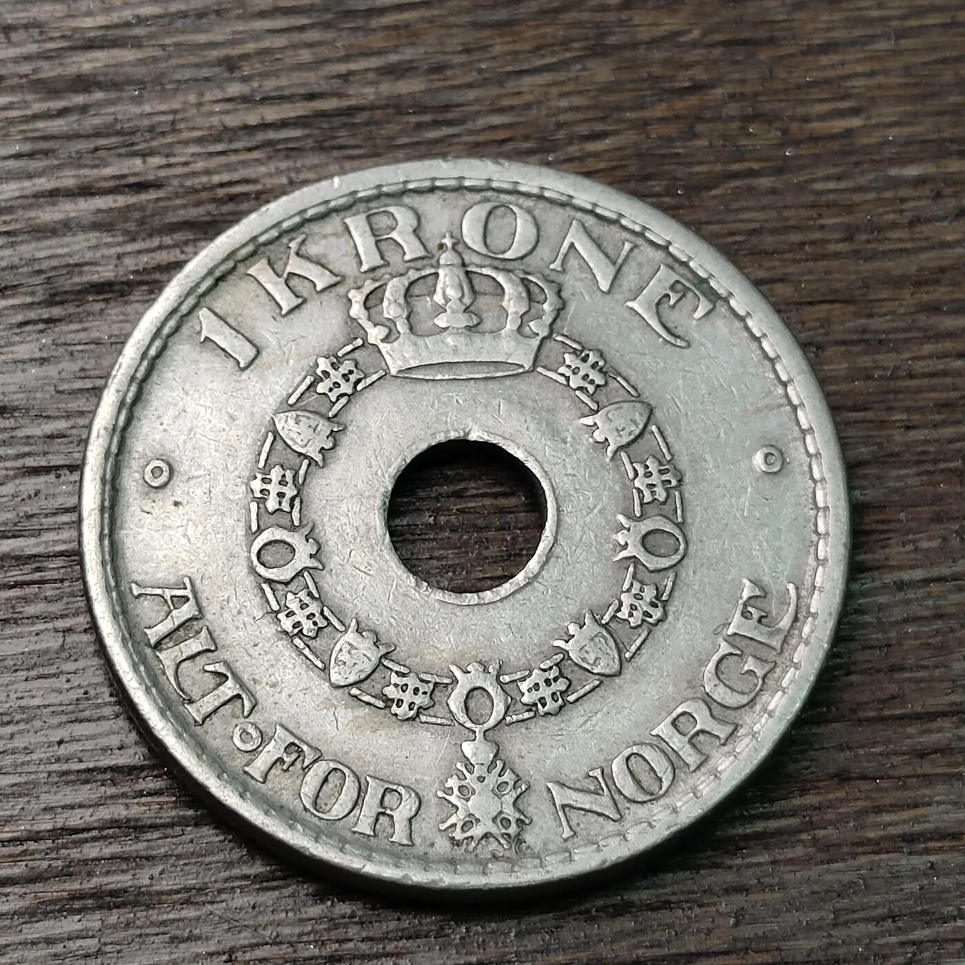 【铜匠收藏】★第126场★散币场，无佣金，30包邮。不满30元，支付5元运费。《接受代拍 代送NGC评级》 挪威 1949年 1克朗