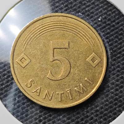 KK钱币收藏小铺 第321期 2月预留时间 周末发货 -  1992拉脱维亚5分