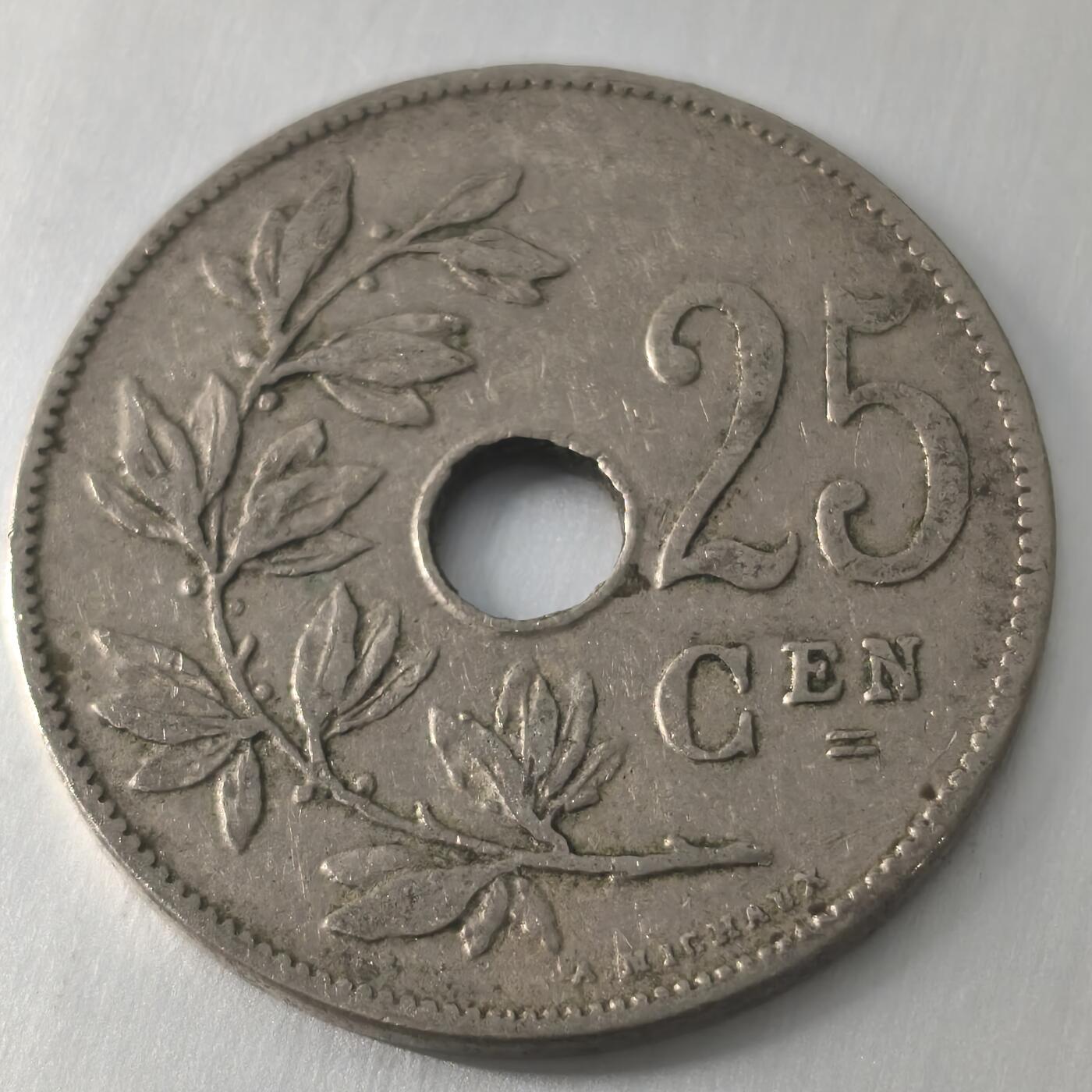 Krab外币市集Vol.24 比利时1910年25分