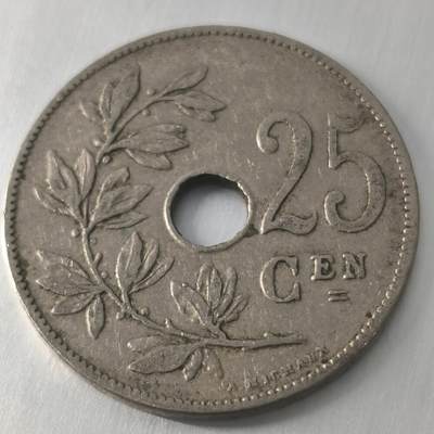 Krab外币市集Vol.24 - 比利时1910年25分