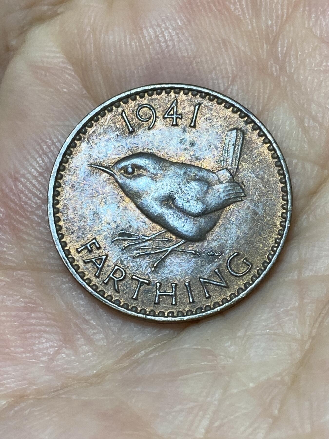 2025年第七十九场(总第一百零五场）外国好品散币(免佣金) 英国🇬🇧1941年1法新(乔治六世第一版，印度皇帝版)