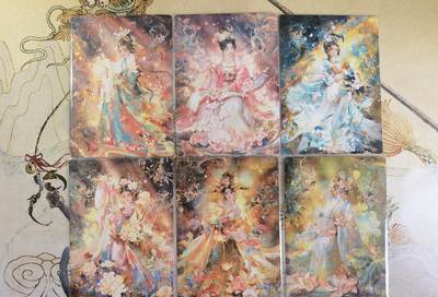 奇趣收藏卡牌拍卖第20场（持续增加中） 【套卡】山河潮玩  雪舟 敦煌十二花神  普卡一套  12张 全新卡膜保护