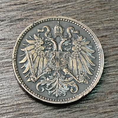 【铜匠收藏】★第126场★散币场，无佣金，30包邮。不满30元，支付5元运费。《接受代拍 代送NGC评级》 - 奥地利奥匈帝国 1896年 2赫勒 铜币