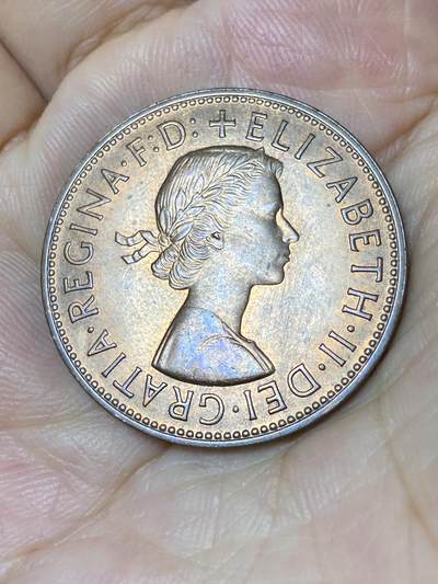 2025年第七十九场(总第一百零五场）外国好品散币(免佣金) 原光好品–英国🇬🇧1967年1便士(伊丽莎白二世青年桂冠第二版，普制币关门年)