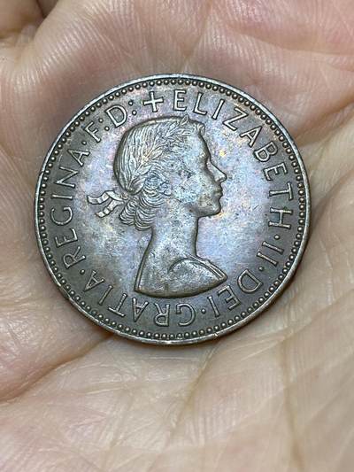 2025年第七十九场(总第一百零五场）外国好品散币(免佣金) 英国🇬🇧1966年半便士(伊丽莎白二世青年桂冠第二版)