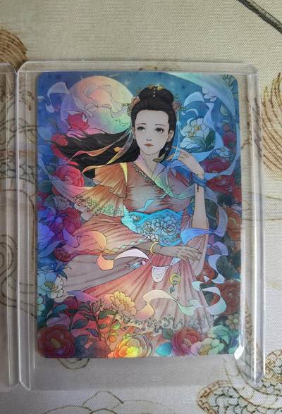 奇趣收藏卡牌拍卖第20场（持续增加中） 小花瓣 大乔 国色天香 普卡+彩闪 彩闪编号361 全新卡夹卡膜保护