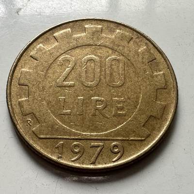🌹外币初藏🌹🐯2025年第87场 周二无佣金特价场 - 意大利1979年200里拉