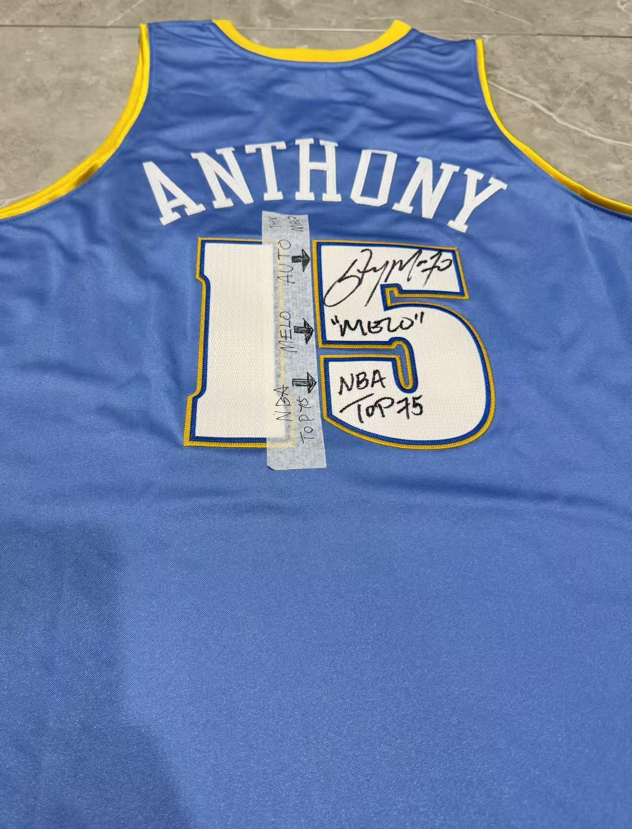 零元拍：无冕之王，NBA历史上最伟大得分手之一，卡梅隆·安东尼Carmelo Anthony完美“小作文”亲签球衣，