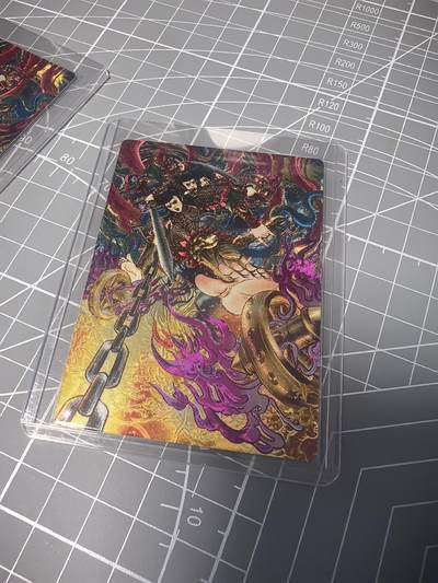 奇点卡牌 第八场 放大镜品控勿拍 卡牌出厂品质 不包厂瑕 拒绝小号顶价 感谢支持 - 奇点卡牌 多吉异色紫火哪吒粗闪
