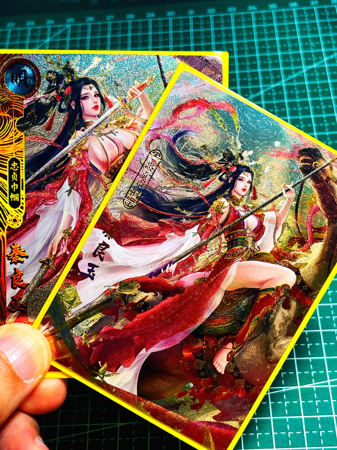 显眼宝27期 独乐乐不如众乐乐 卡玩帕克 百花谱 超帅 秦良玉 一套三联 三张 粗闪工艺 个人最爱