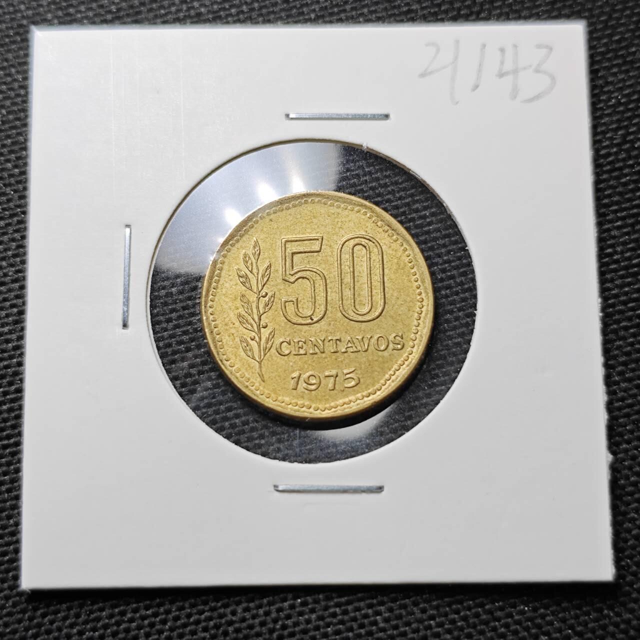 KK钱币收藏小铺 第321期 2月预留时间 周末发货  1975阿根廷50分