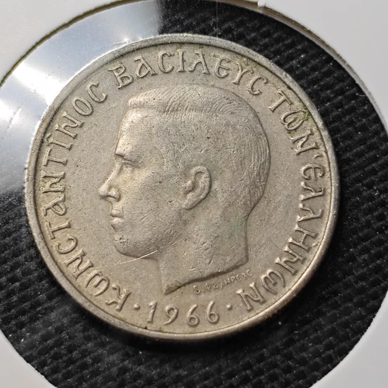 KK钱币收藏小铺 第321期 2月预留时间 周末发货  1966希腊1德拉克马