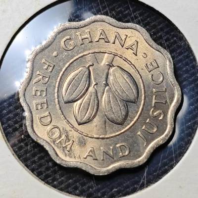 KK钱币收藏小铺 第322期 2月预留时间 周末发货 -  1967加纳2.5比塞瓦好品