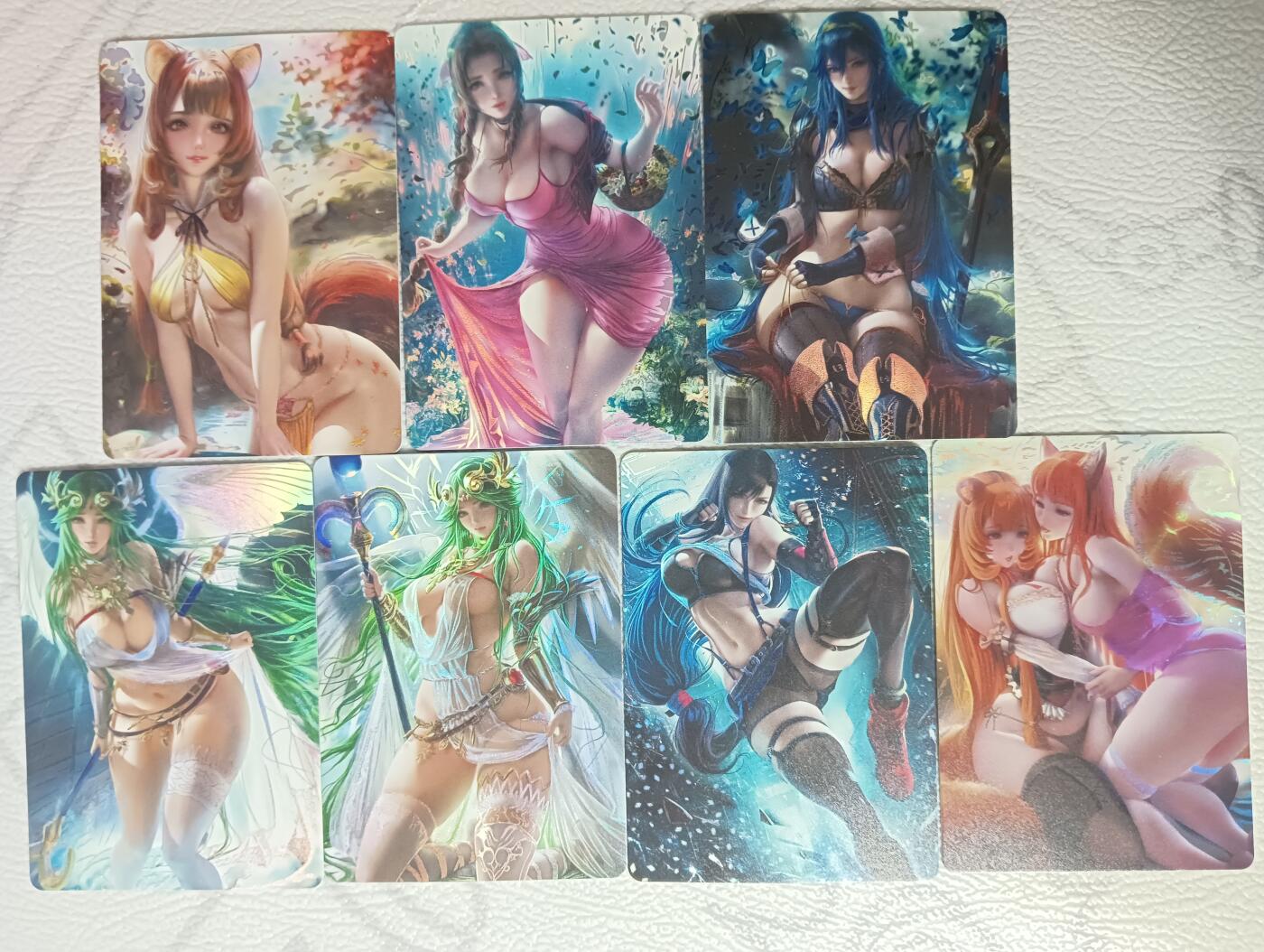 花开卡拍第34期（8月17号周日截拍，品控勿拍!!!拍品不寄存，运费5元，自制卡难免瑕疵，可能存在轻微撞角爆边等出厂瑕疵，品控介意勿拍！）