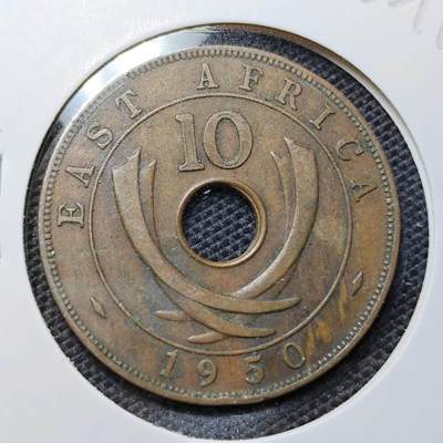 KK钱币收藏小铺 第322期 2月预留时间 周末发货 - 1950英属东非10分铜币 