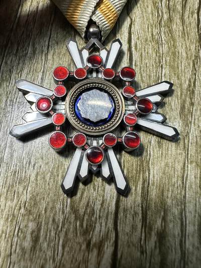 章，世界钱币 五等瑞宝章，早期四排钉，银制