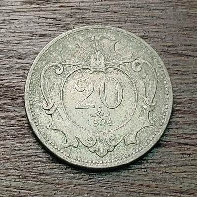 【铜匠收藏】★第127场★散币场，无佣金，30包邮。不满30元，支付5元运费。《接受代拍 代送NGC评级》 - 奥地利奥匈帝国 1894年 10赫勒 铜镍币