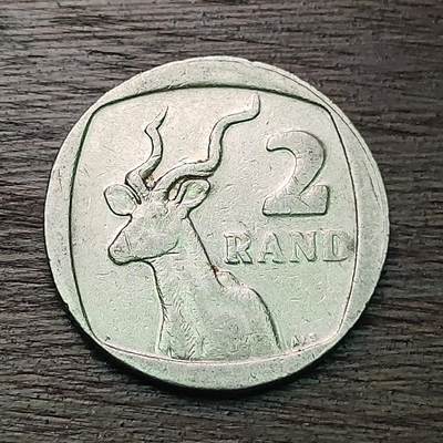 【铜匠收藏】★第127场★散币场，无佣金，30包邮。不满30元，支付5元运费。《接受代拍 代送NGC评级》 - 南非 2兰特 2003年年 跳羚 铜镍币