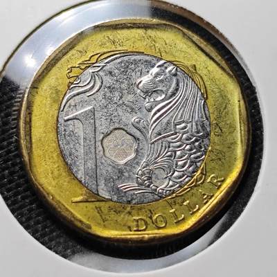 KK钱币收藏小铺 第321期 2月预留时间 周末发货 -  新加坡1元