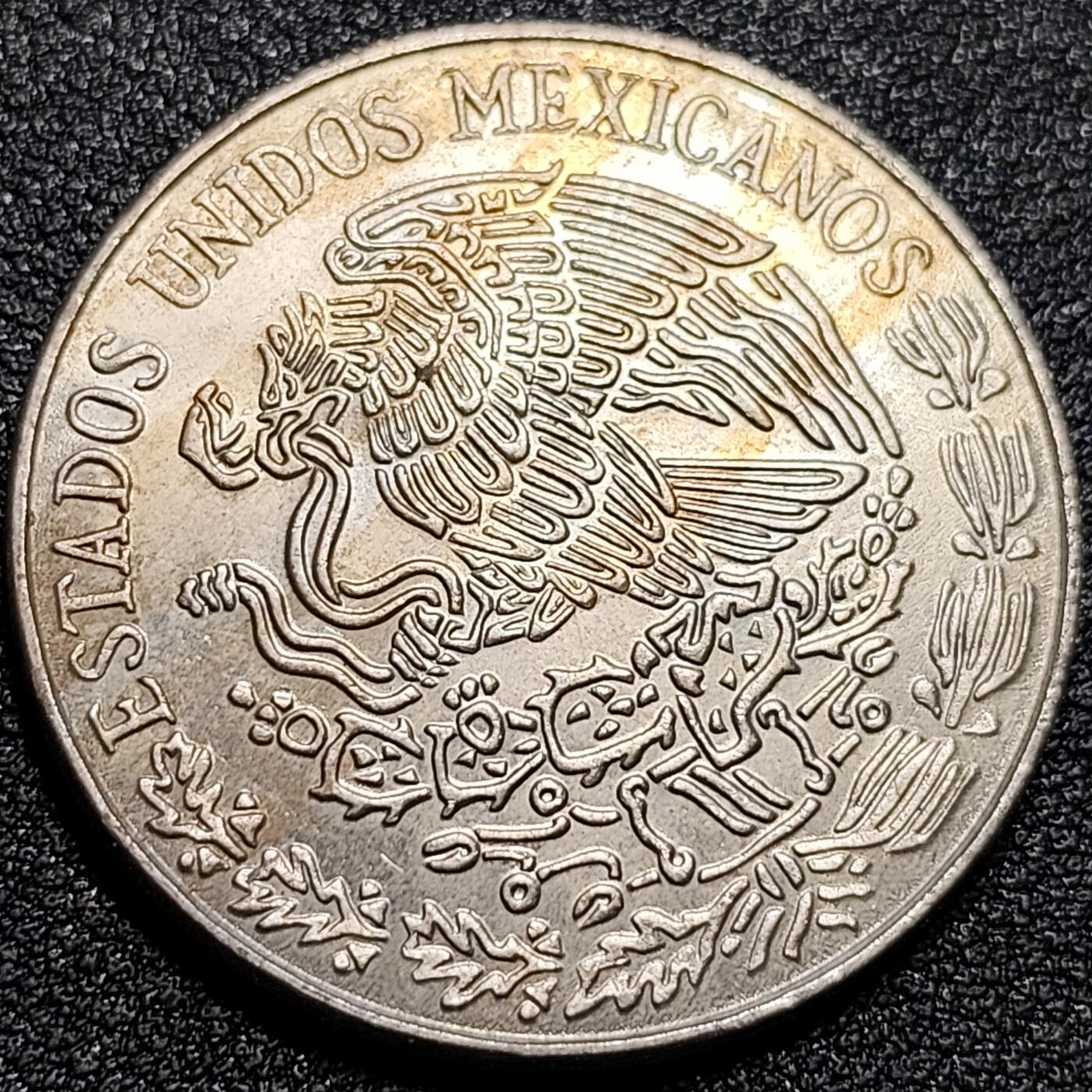 泉币菌-第81场-精品福利场 少见大币 墨西哥1972年5比索镍币 独立战争将军首领 政治家维森特·格雷罗 33mm 14g