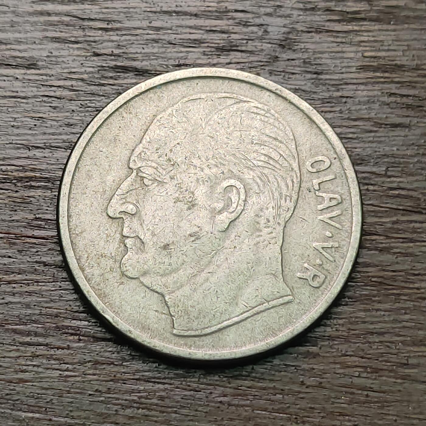 【铜匠收藏】★第127场★散币场，无佣金，30包邮。不满30元，支付5元运费。《接受代拍 代送NGC评级》 1961年 挪威 1克朗