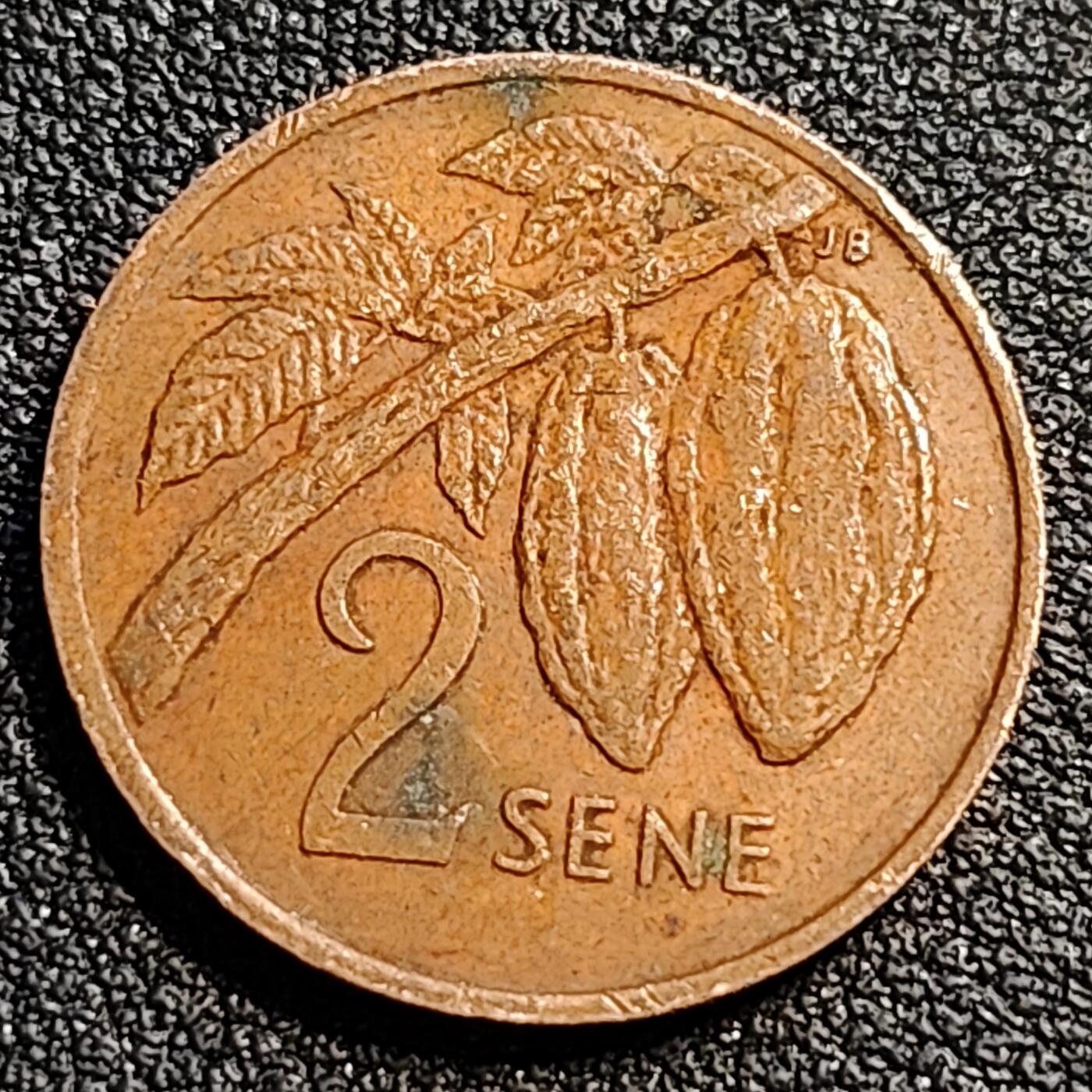 泉币菌-第81场-精品福利场 少见品种 1974年 萨摩亚 2分 青铜币 21mm