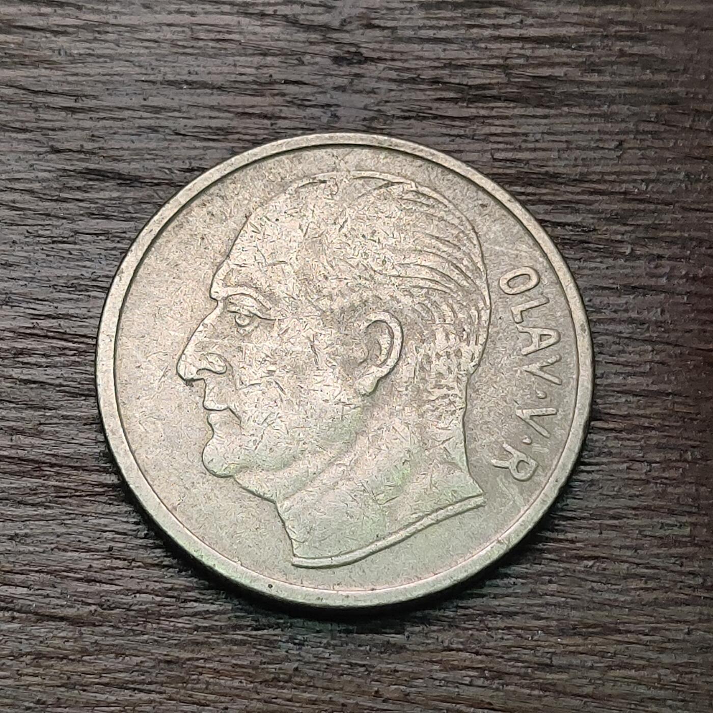 【铜匠收藏】★第127场★散币场，无佣金，30包邮。不满30元，支付5元运费。《接受代拍 代送NGC评级》 1963年 挪威 1克朗