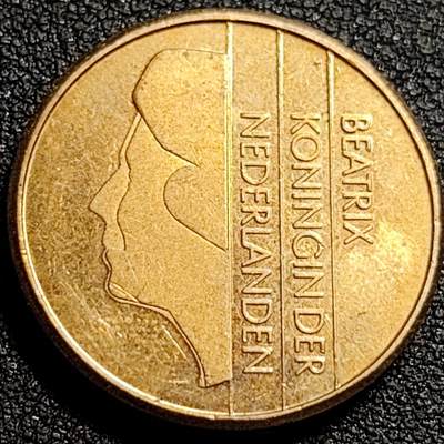 泉币菌-第81场-精品福利场 厚重币 1989年 荷兰王国5分铜币 贝娅特丽克丝女王 21mm