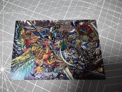 奇点卡牌 第八场 放大镜品控勿拍 卡牌出厂品质 不包厂瑕 拒绝小号顶价 感谢支持 - 奇点卡牌 多吉狮驼岭粗闪 大卡
