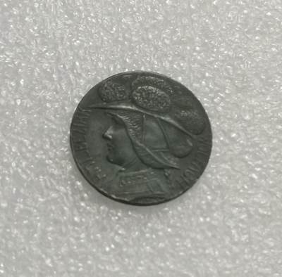 瓶子🏺第203期拍卖会 -  德国紧张时期1919年戴帽少女50芬尼锌币  好品