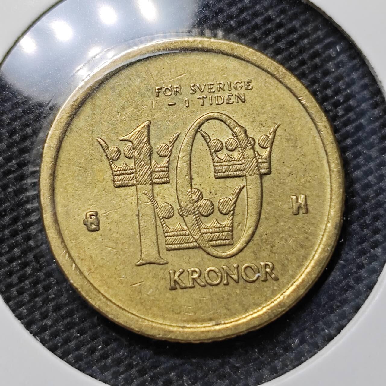 KK钱币收藏小铺 第322期 2月预留时间 周末发货 2003 瑞典10克朗