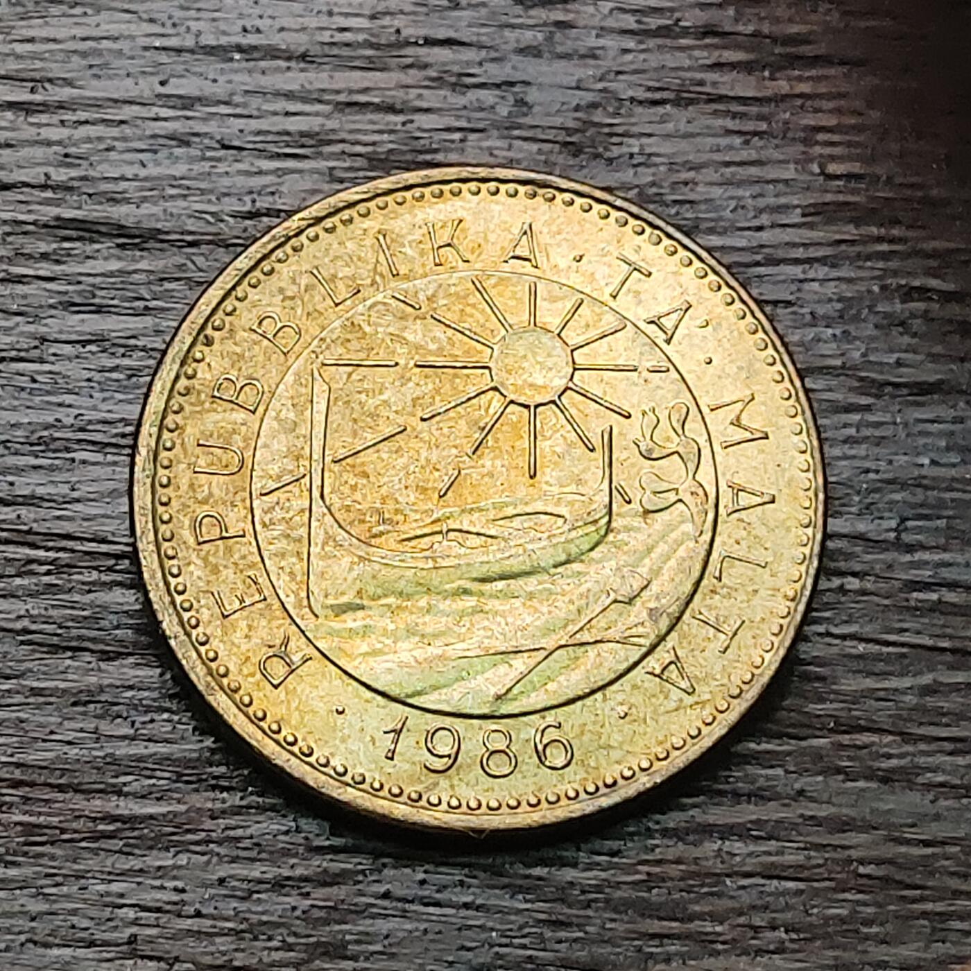 【铜匠收藏】★第127场★散币场，无佣金，30包邮。不满30元，支付5元运费。《接受代拍 代送NGC评级》 马耳他 1986年 1分 铜币